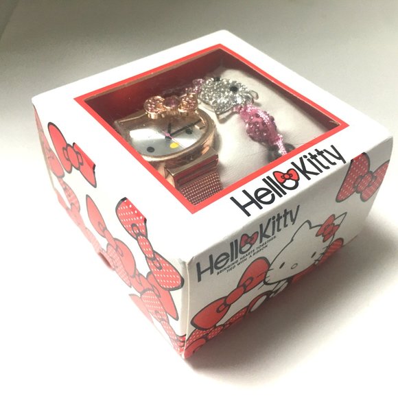 Hello Kitty Rose Gold Watch & Bracelet Set. New with gift box - Picture 3 of 5